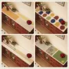 Tapete de Mesa Estilo Retro Americano para Aparador, Tapete Resistente ao Calor, Decoração de Gabinete de Entrada Resistente a Altas Temperaturas, Toalha de Mesa à Prova de Poeira, Tapete de Proteção para Bancada