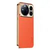 Aplicable a la funda del teléfono Honor Magic9promax 600Pro piel de lychee de lujo ligero borde antideslizante galvanizado x70