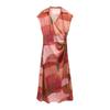 Vestido de satén de seda estampado para mujer, primavera y verano 2025, estilo europeo y americano, 2625188