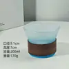 Taza de Café Creativa de Alta Gama con Patrón Vertical de Color Degradado para Colgar de la Oreja, Taza para Bebidas Frías, Taza para Malteada Helado, Vaso para Beber Doméstico
