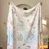 Manta de Terciopelo de Leche, Chal de Oficina, Manta para Siesta, Manta de Aire Acondicionado, Colcha para Siesta en Dormitorio de Estudiantes, Manta Cubre Sofá