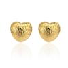 Aogu Ins Aretes Retro de Corazón Aguja de Plata 925 Cobre Chapado en Oro de 18K Nicho Aretes Personalizados para Mujer Suministro Transfronterizo