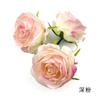 Rosa de borde tostado de imitación, flor retro con borde rizado, caja de regalo para sombreros, horquilla, accesorios florales, fotografía para el hogar, pequeños adornos
