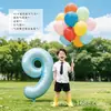 Globos de fuegos artificiales de tira larga de color dopamina para exteriores, accesorios para fotos infantiles, montaje de decoración de cumpleaños para niños y niñas