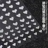 Celebridade da Internet New Flash adesivos de unha prateados atacado estrela de cinco pontas chama urso amor borboleta estrela adesivos de unha adesivos