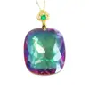 Ai Yu Joyería Estilo Retro Colgante Cubo de Cristal Morado Colorido Collar Artículo Caliente Transmisión en Vivo Venta al por Mayor S5101107