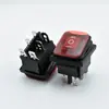 Interruptor de Dispositivo Kcd4 Certificado Europeu com Luz à Prova d'Água de 6 Pinos 3 Velocidades Vermelho À Prova d'Água e Poeira Cqc30A