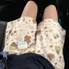 Talla Grande 220 Jin Ropa de Dormir para Mujer Verano Algodón Nube Pantalones Cortos Finos Casuales Sueltos Perezosos Cintura Alta Pierna Ancha Pantalones para Caminar