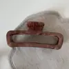 Pinza Grande para el Cabello con Patrón de Mármol Teñido Marrón Pinza de Nicho Elegante de Gama Alta Pinza de Tiburón Accesorios para el Cabello Estilo Nuevo