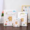 Bolsa de regalo con diseño de oso de dibujos animados, ideal para el Día del Niño, actividades de jardín de infantes, regalos de cumpleaños