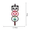 Parches bordados de animales de dibujos animados estilo japonés: parches termoadhesivos de panda, Shiba Inu, conejo, empanadilla para ropa y mochilas