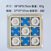 Juego de mesa casual de tres piezas tic tac toe para niños, tablero de batalla, venta al por mayor, juguetes de madera para la iluminación y la enseñanza
