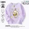 Camiseta de Manga Larga para Niñas Jiikawa Otoño Algodón Delgado Ropa Infantil Ropa para Niños Grandes Top Estilo K