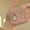 Xiaohongshu Nuevo Estilo Súper Brillante Calabaza Cepillada Trébol de Cuatro Hojas Wushi Pai Collar para Mujer Lujo Ligero Moda Versátil Cadena para Clavícula