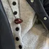 Collar de Metal de Diseño Novedoso Nube Negra de Moda Cadena de Suéter Retro Europea y Americana de Gama Alta Estilo Trendy Ins para Pareja
