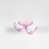 Suministros de Manicura Mini Cuerno Portátil Multifuncional Transparente Limpieza de Uñas Cepillo de Plástico para Polvo con Tapa