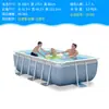Piscina de Estructura Tubular Rectangular Intex para Niños y Adultos, Piscina Familiar, Juego Acuático, Pesca y Estanque para Cría de Peces