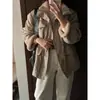 Jaqueta de Lã de Cordeiro Reversível Estilo Coreano Versátil Preta Feminina Inverno 2026 Novo Estilo Jaqueta de Algodão Solta Aconchegante com Acolchoamento
