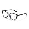 Nuevo Armazón de Gafas Ojo de Gato Celebridad de Internet Llanas Luz Azul Retro Europeo Americano Tr90 Femenino Se Puede Equipar con Gafas Planas para Miopía con Graduación