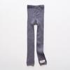 C558 Calcetines Infantiles al por Mayor Tela Lisa Primavera y Otoño Etiqueta Calcetines de Doble Aguja Color Sólido Simple Calcetines de Algodón para Niños y Niñas