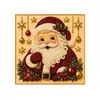 Set de Arte Decorativo Navideño: Decoraciones de Brillo Texturizado Tridimensionales para el Hogar, Colgantes de Pared Artísticos Temáticos de Navidad y Manualidades