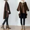 3 Colores en Stock Estilo Japonés Otoño 2026 Nuevo Redondo Cuello en V Manga 3/4 Murciélago Delantero Corto Trasero Largo Top Estilo de Longitud Media