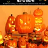 Decoración de Halloween Atmósfera Linterna de Calabaza Artículos para Exhibición en Ventanas Tiendas Decoraciones Luminosas Centro Comercial Merchandising Visual Accesorios para Fotos