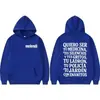 Sudadera con Estampado de Letras Rapper Melendi Jardin Con Enanitos para Hombre y Mujer Retro Hip-Hop