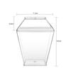 Amazon copa trapezoidal de plástico duro 150ml para postre copa para mousse copa para pudín copa para gelatina helado postre copa para helado