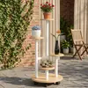 Estante de Flores para Balcón Transfronterizo, Estante de Almacenamiento de Pie, Estante de Flores Modular de Lujo Ligero para Interiores, Estante de Macetas de Múltiples Niveles para Plantas Trepadoras y Plantas Verdes
