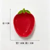 Prato de cerâmica com esmalte colorido para frutas, tigela de arroz para casa, tigela criativa em formato de limão, tigela para lanche, tigela de sobremesa