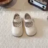 Zapatos de cuero para niña estilo coreano con tema de bosque, nuevo modelo primavera y otoño 2026, zapatos de princesa con velcro mágico para niños, zapatos de vestir de moda con suela blanda
