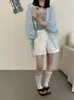 Camisa com Capuz Estilo Coreano Proteção Solar para Mulheres Verão 2026 Nova Casual Solta Preguiçosa Emagrecedora Cordão Jaqueta Top