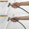 Pistola de Rociado de Alta Presión para Inodoro Transfronterizo, Set de Bidé Antiexplosión para Baño, Limpieza de Higiene, Set de Tres Piezas en Ampolla