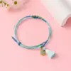 Pulsera Zongzi de Hortensia del Día de Mayo, Nueva Cuerda Roja Tejida a Mano para Niños y Bebés, Pulsera de Cuentas DIY de Alta Calidad