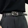 2026 Nuevo Cinturón de Cuero Ancho Negro Vintage para Hombre para Jeans, Cinturón de Moda para Hombres Jóvenes y Mujeres, Estilo Americano