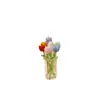Adornos de flores en copa de tulipán, modernos y elegantes, ramos artificiales hechos a mano, flores eternas, decoraciones de escritorio