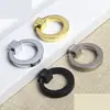 Puxador Circular Moderno Simples para Armário de Sapatos em Dourado Brilhante e Prata, Acabamento Escovado Preto Fosco, Puxador de Argola para Portas de Armário e Puxadores de Gaveta Pequena