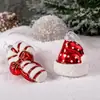 Decoraciones Navideñas de Vidrio Sombreros Navideños y Bastones de Caramelo Decoraciones Navideñas Decoraciones Navideñas Sopladas a Boca Pintadas a Mano