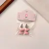 Nuevo Estilo Pinza para el Cabello Floral Rosa con Moño, Pasador Dulce y Lindo para Flequillo y Accesorios para el Cabello