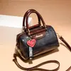 Bolso de Hombro Nuevo Estilo Retro Patrón de Cocodrilo para Mujer Versión Antigua Europea Boston Portátil Bolso Cruzado