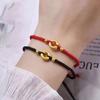 Vietnam Sha Jin Gan Kun Círculo Hebilla Ping An Pulsera de Perlas de Transferencia Anillo de Diamante de Círculo Concentrico Femenino Hebilla de Dragón y Fénix Pulsera de Pareja
