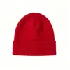 Nuevo gorro de punto para otoño e invierno para mujer, forrado de polar y engrosado, gorro versátil para circunferencia de cabeza grande, sombrero cálido y protector de orejas para clima frío