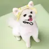 Sombrero Bomei para Perro Gato Mascota Perro Pequeño Protección Solar Exterior Sombrero de Sol Sombrero de Pescador Ajustable Joyería para Cabeza de Oreja