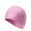 Gorro de natación de burbuja transfronterizo para mujeres de pelo largo, protección de orejas impermeable ampliada, gorro de natación de silicona de color sólido gota de agua para adultos, personalizable