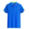 Camisa polo com lapela logo estampado personalizado masculina de verão secagem rápida manga curta T-shirt esportiva secagem rápida grupo vestuário de trabalho empresarial