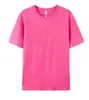 Camiseta de Algodón Puro Unisex de Manga Corta Color Liso Transfronteriza de Comercio Exterior Camiseta de Verano Holgada Talla Grande para Mujer