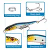 Cebo Señuelo de 8 Colores 6G/10.7Mm Flotante Cuentas Sonajeras Minnow Mejorado Ataque de Tres Ganchos Bajo Señuelo Artificial