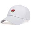 Comercio exterior nuevo bordado de rosa gorra de papá moda exterior ocio gorra de béisbol personalizada