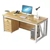 Mesa de funcionários, mesa de computador individual, mesa de escritório simples, mesa de trabalho moderna simples e moderna, mesa de treinamento